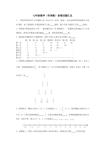 七年级数学(有理数)易错试题汇总