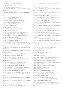 《脑力冲击波—汉字大比拼》全省初赛试卷