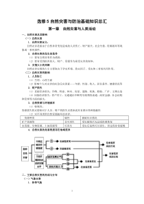 《自然灾害与防治》知识汇总