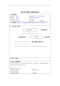 冠东车灯公司模具部模具工职位说明书