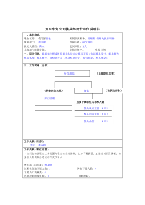 冠东车灯公司模具部部长职位说明书