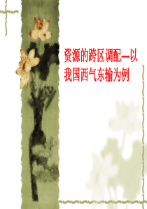 《资源的跨区域调配》公开课课件.