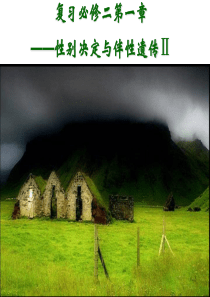 [史上最强生物课件]复习必修二遗传的基本规律—性别决定与伴性遗传