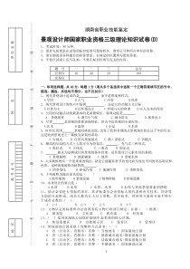 三级---标准--试卷D