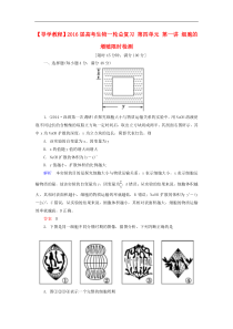 【导学教程】2016届高考生物一轮总复习第四单元第一讲细胞的增殖限时检测