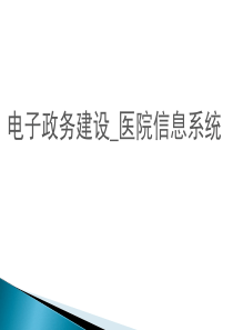 电子政务建设_医院信息系统