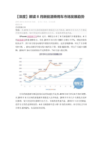 【深度】解读8月新能源乘用车市场发展趋势