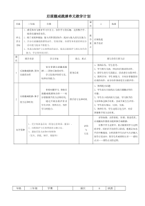 下学期小学体育三年级各项目单元教学计划