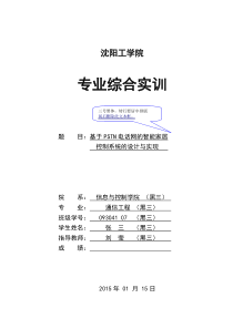 专业综合实训报告模板