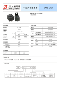 SARE-系列小型汽车继电器