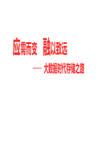 大数据时代存储解决方案(可编辑)25