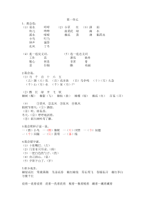 《词语手册》参考答案(1-8单元)