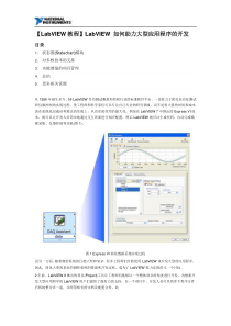 【LabVIEW教程】LabVIEW如何助力大型应用程序的开发