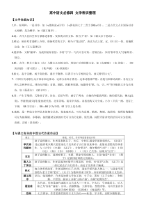 高中苏教版语文必修四文学常识整理