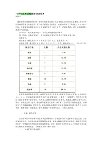 一份毕业生就业调查报告引发的思考