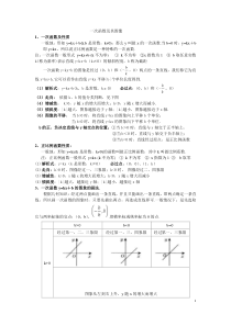 一次函数知识点总结及练习题