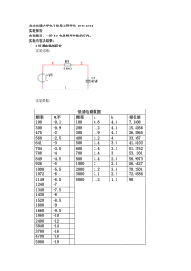 一阶RC电路频率特性的研究实验报告