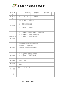 数控加工工艺- 德州科技职业学院