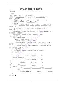 《化学反应与能量变化》整理版复习学案