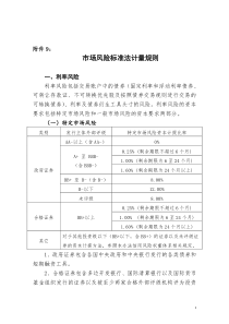 《商业银行资本管理办法》9_市场风险资本要求标准法计量规则