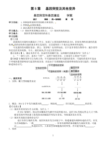 《基因突变和基因重组》学案