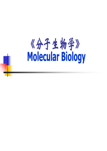 分子生物学绪论