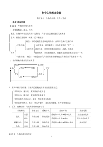 初中生物教案全套