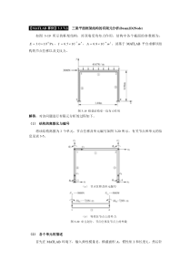 《有限元基础教程》_【MATLAB算例】337三梁平面框架结构的有限元分析(Beam2D2Node)