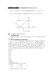 《有限元基础教程》_【MATLAB算例】3.2.5四杆桁架结构的有限元分析(Bar2D2Node)