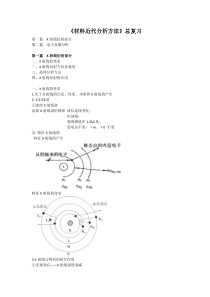 《材料近代分析方法》总复习