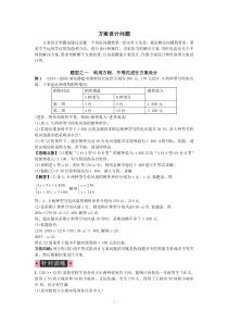 《火线100天》2015中考数学专题复习_方案设计问题