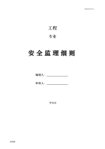 《塔吊安拆工程安全监理》建设监理实施细则dot