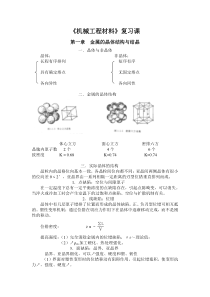 《机械工程材料》复习课