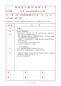 QM-1-0001-A5品质环境及职业健康安全手册