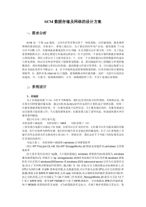 SCM网络及数据存储的设计方案