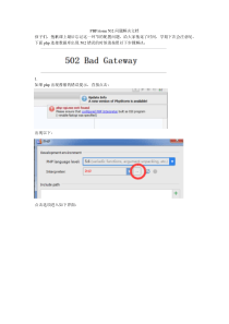 PHPstorm502问题解决文档