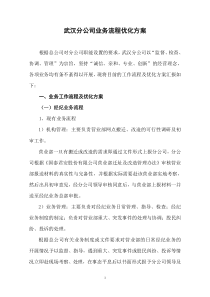 武汉分公司业务流程优化方案 9-26