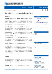 医疗机器人下一个智能机器人投资风口（PDF29页）