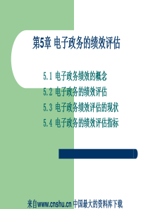 电子政务的绩效评估（ppt 61)