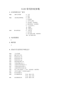 S120常用参数