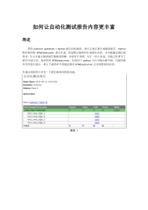 Selenium自动化报告样式修改