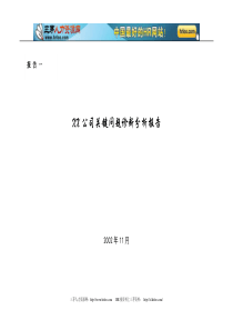 XX公司关键问题诊断分析报告