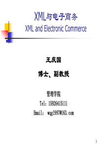 XML与电子商务-第1、2章XML简介及基础语法