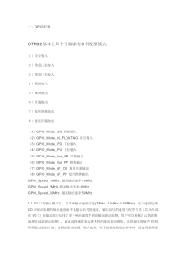 STM32关于GPIO配置