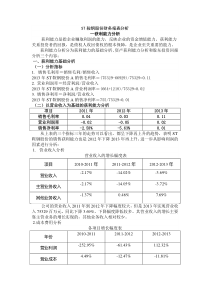 ST鞍钢股份财务报表分析-获利能力