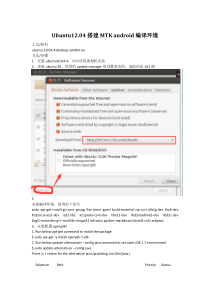 Ubuntu1204搭建MTKandroid编译环境