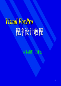 VFP计算机二级VF-01章