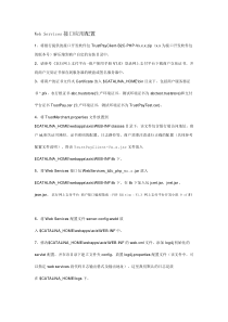 WebServices接口应用配置