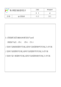 WI-YQ-QS-007QA出货检查及抽样标准