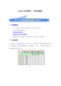 EXCEL实训1--制作成绩表